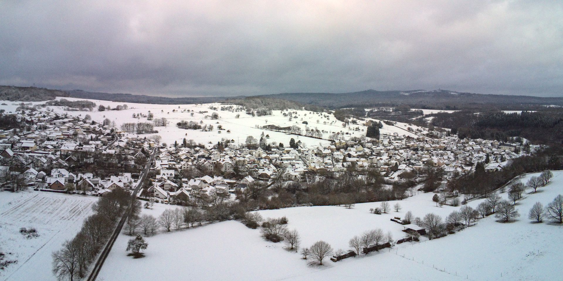 Luftaufnahme von Holler im Winter © Willie Beckmann