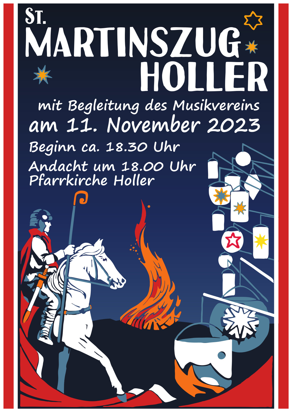 St. Martinszug Holler am 11.11.2023