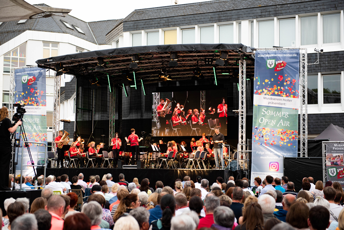 Sommer Open Air 2024 des Musikverein Holler in Montabaur, Bühne